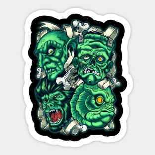 The Horrific Four Sticker